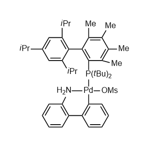 甲磺酸(2-二叔丁基膦3,4,5,6-四甲基-2',4',6'-三異丙基聯(lián)苯基)(2'-氨基-1,1'-聯(lián)苯-2-基)鈀(II)
