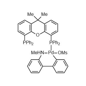 甲磺酸(4,5-雙二苯基膦-9,9-二甲基氧雜蒽)(2'-甲胺基-1,1'-聯(lián)苯-2-基)鈀(II)