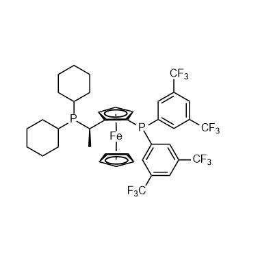 (R)-(-)-1-{(S)-2-[Bis(3,5-di-trifluoromethylphenyl)phosphino]ferrocenyl}ethyldicyclohexylphosphine